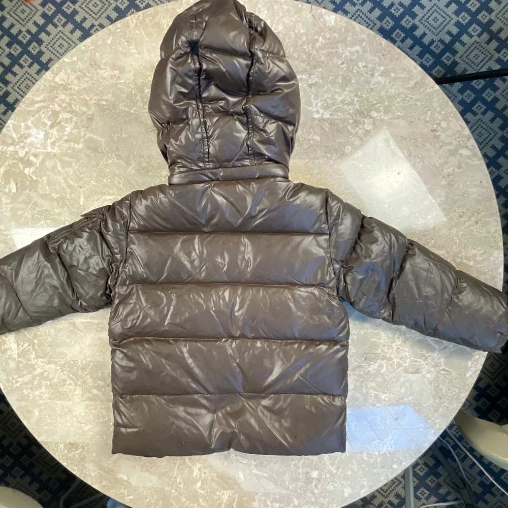 MONCLER Kids Chocolate Brown Puffer Jacket Size 4 years 104 cm - Picture 13 of 16